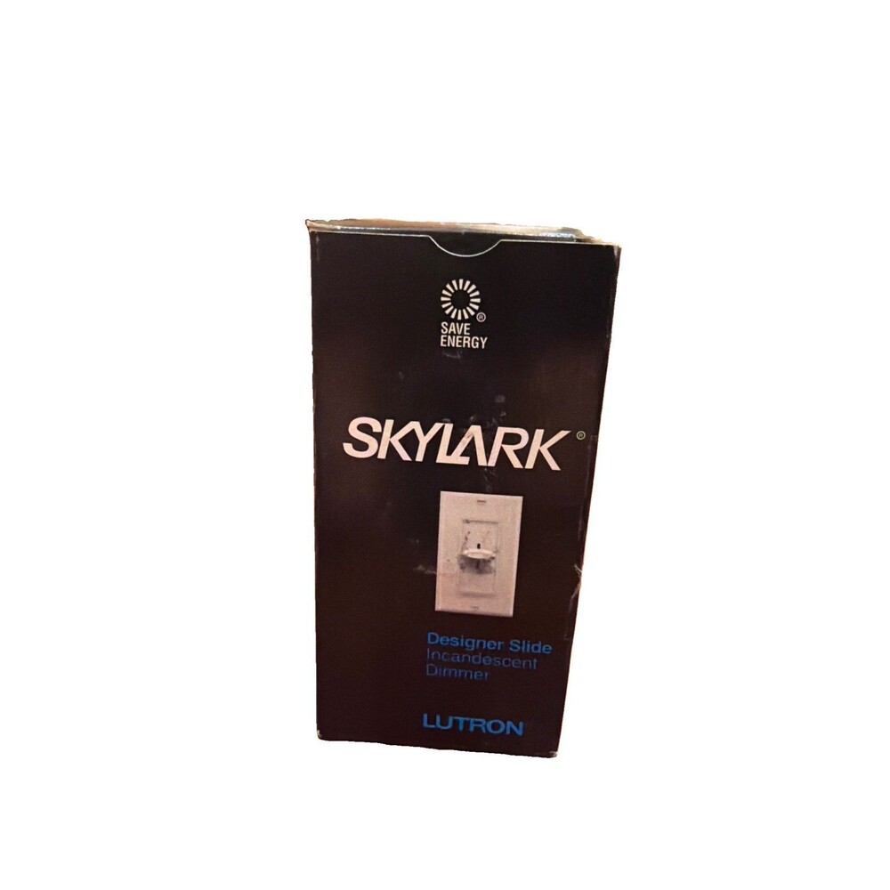 Lutron Skylark S-600-IV Incandescent/Halogen 600w Light Dimmer Switch IVORY